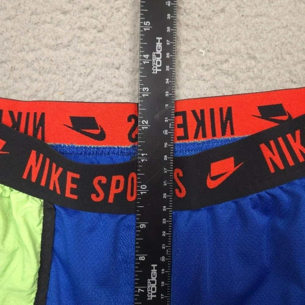 Nike Sportswear NSP Colorblock Mesh Shorts Mens S Blue Green BV3249-480